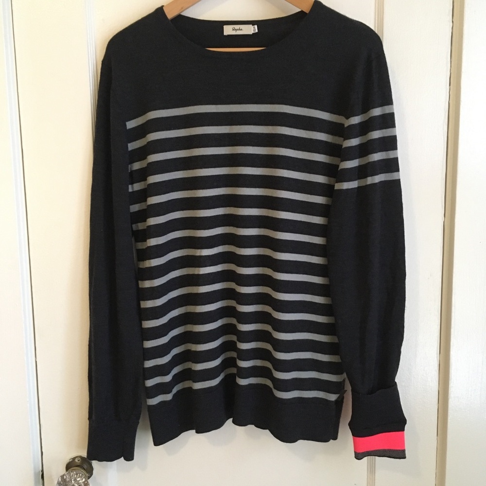 Rapha Grey Merino Breton Sweater